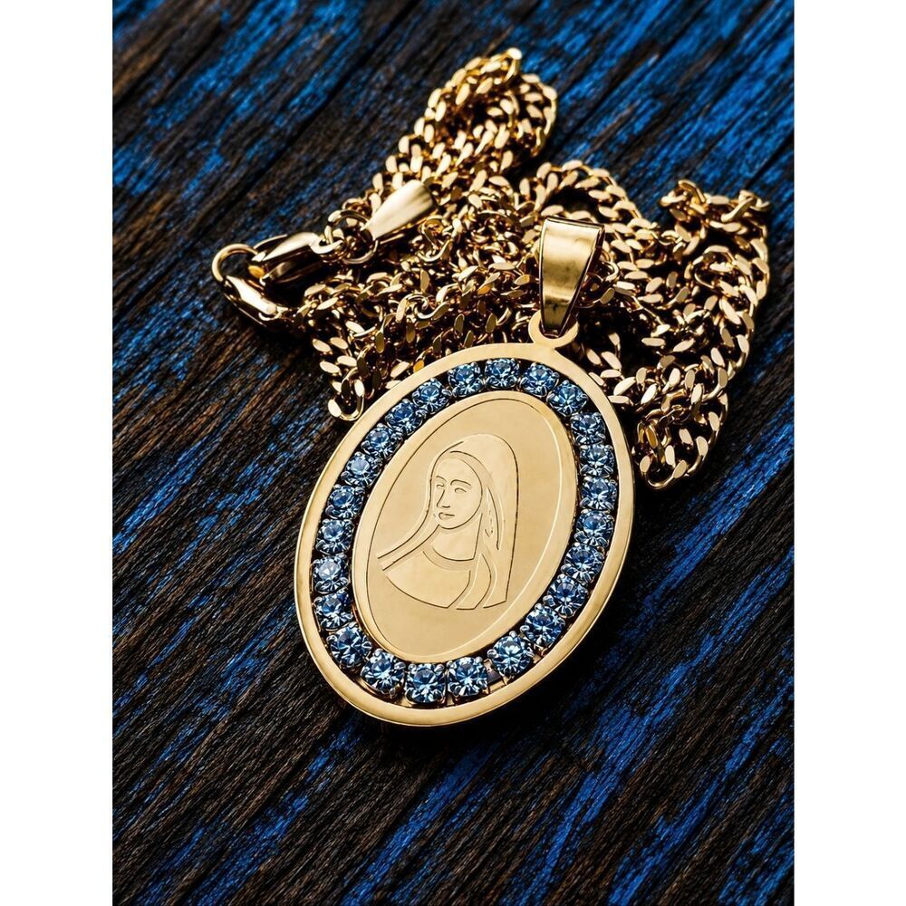 Stainless Steel St Mary Necklace